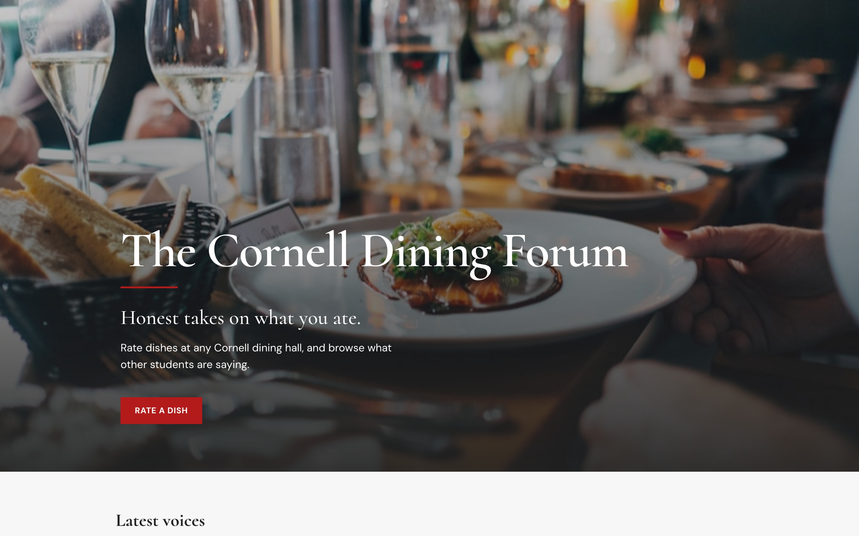 The Cornell Dining Forum - honest takes on campus dining
